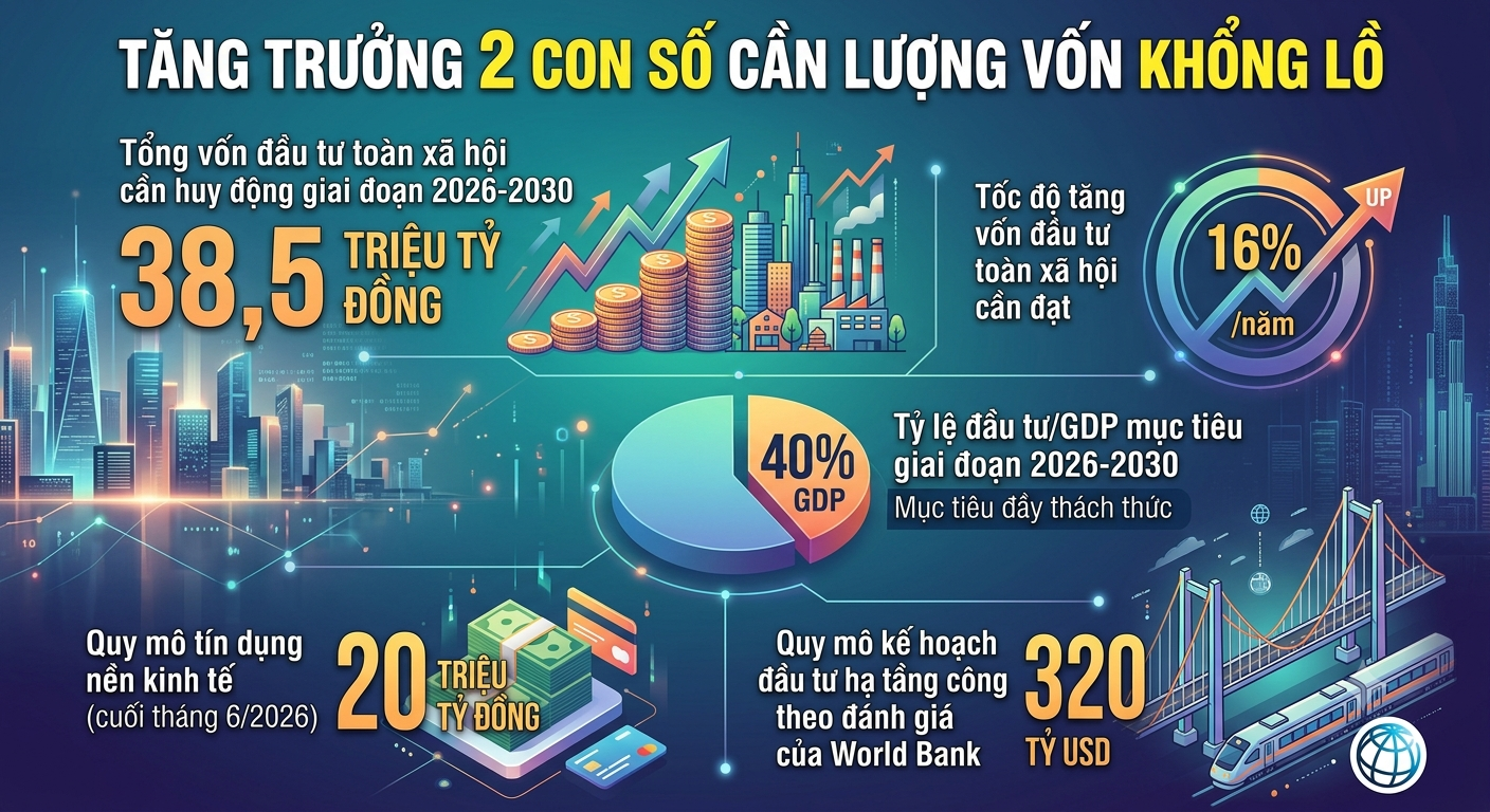 Bài 1: Vốn trung và dài hạn là nguồn lực chính để tăng trưởng 2 con số tăng trưởng 2 con số