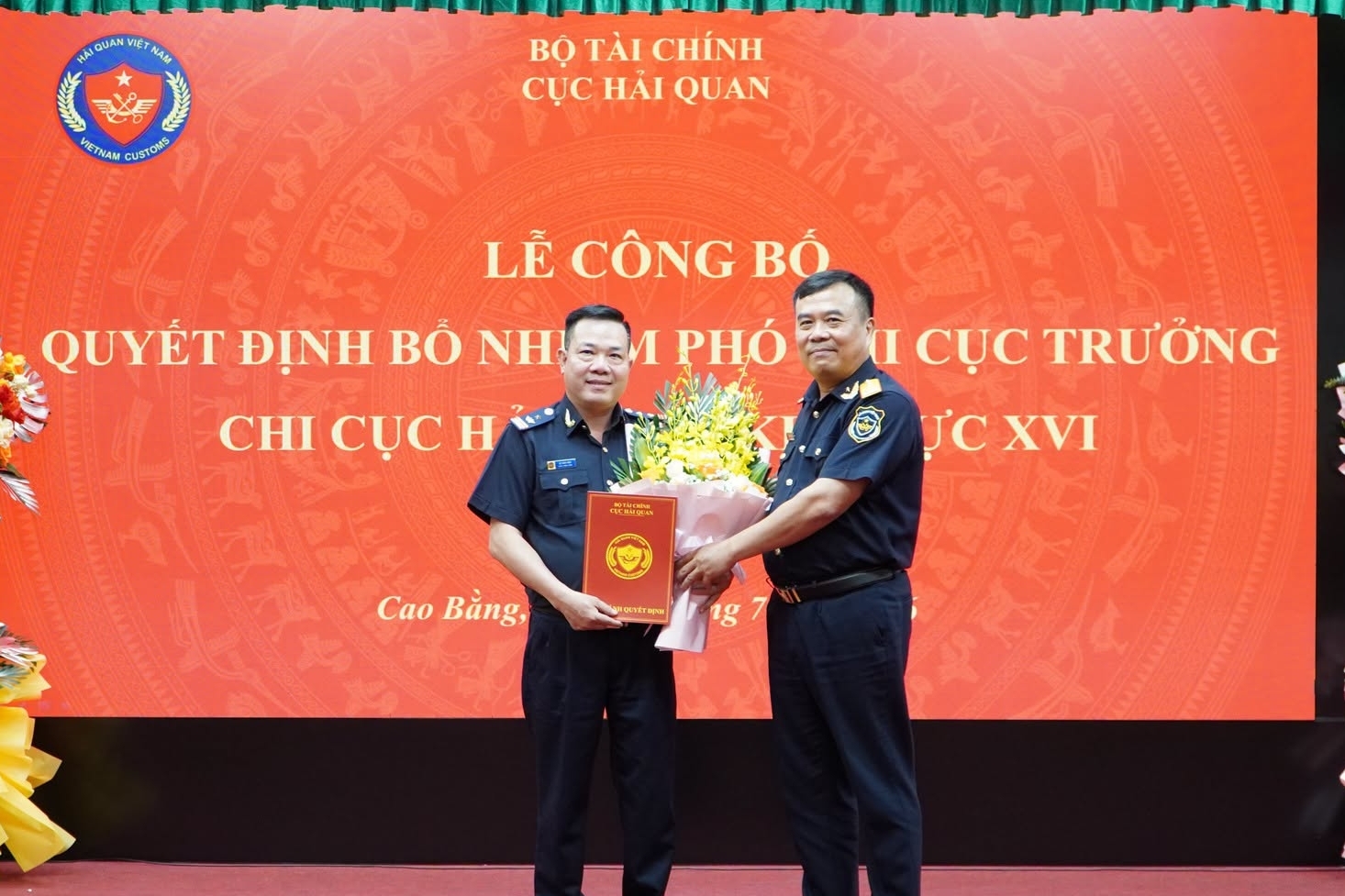 Bổ nhiệm ông Lê Văn Hậu làm Phó Chi cục trưởng Hải quan khu vực XVI