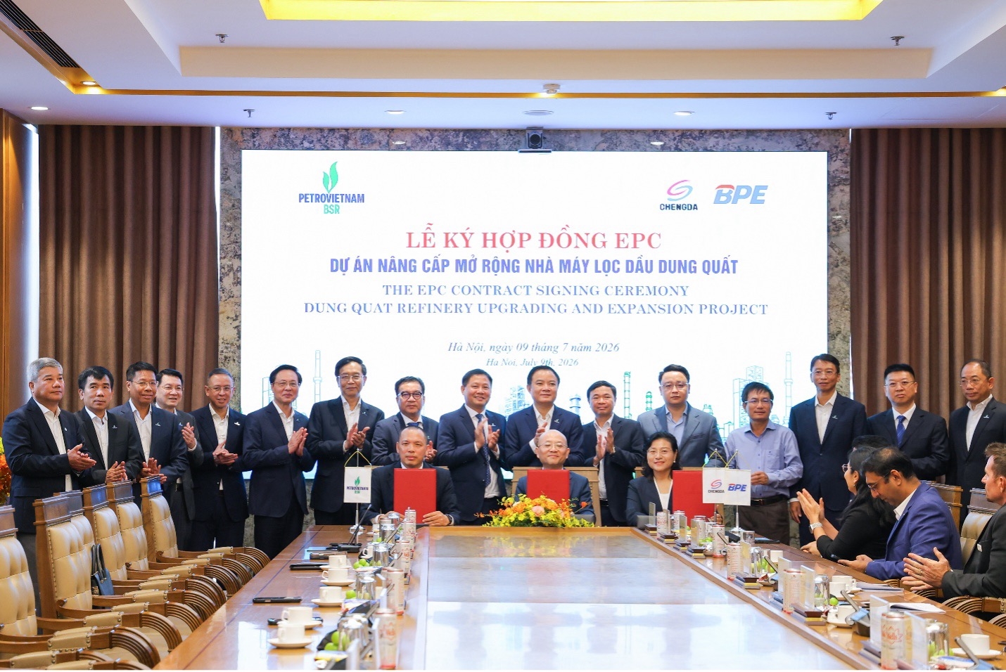 Dấu mốc mới của ngành lọc hóa dầu Ký kết Hợp đồng EPC và PMC Dự án mở rộng Nhà máy Lọc dầu Dung Quất