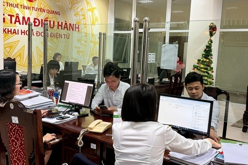 Thuế tỉnh Tuyên Quang tăng tốc về đích thu ngân sách từ nền thu khởi sắc