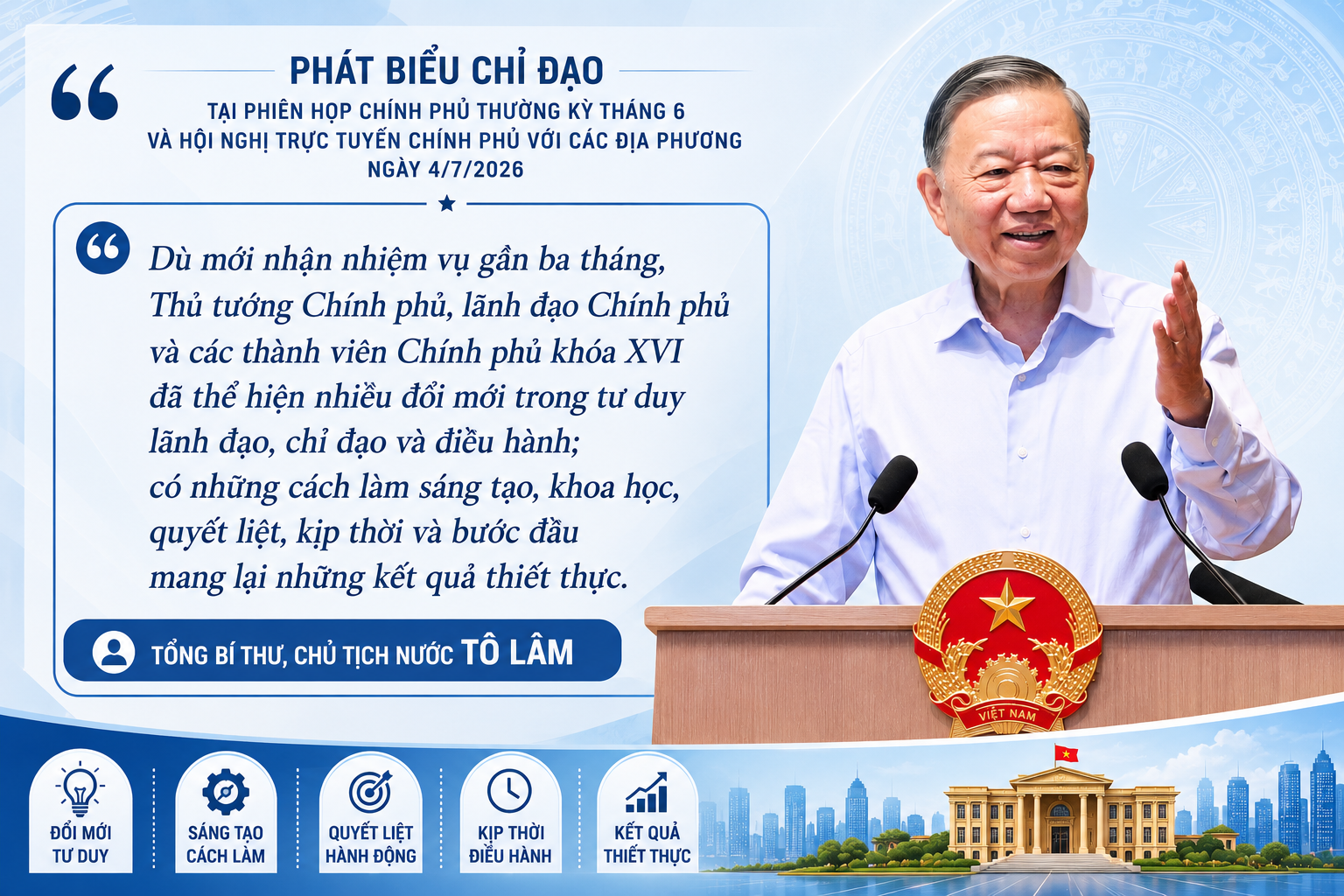 Bài 1: Chính phủ hành động: Mở đường cho mục tiêu tăng trưởng 2 con số