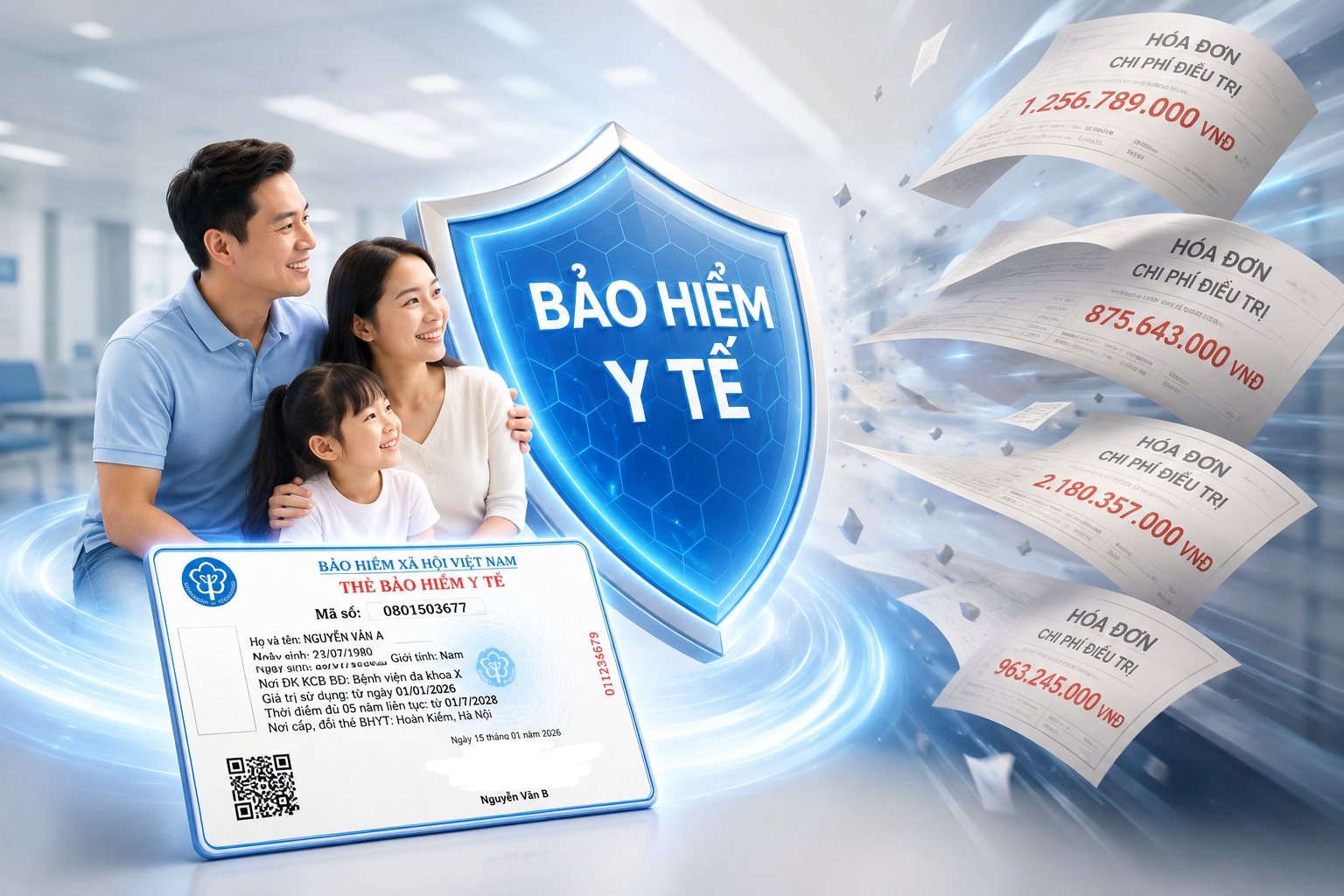 Tấm thẻ bảo hiểm y tế và "lá chắn" trước những hóa đơn tiền tỷ
