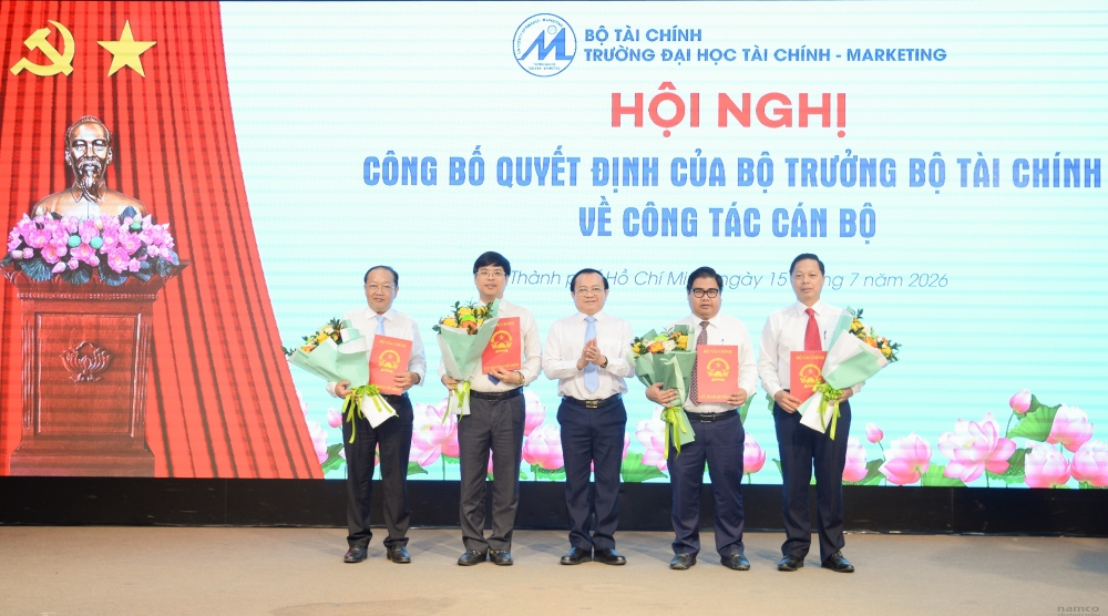 Kiện toàn Ban giám hiệu Trường Đại học Tài chính - Marketing Kiện toàn Ban giám hiệu Trường Đại học Tài chính - Marketing
