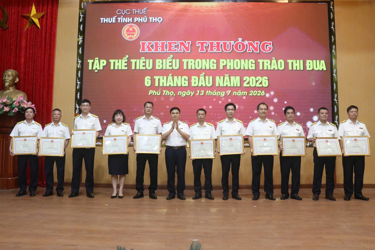 Thuế tỉnh Phú Thọ: Thu từ sản xuất, kinh doanh tăng hơn 52%
