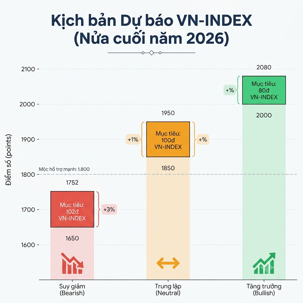 VN-Index còn bao nhiêu dư địa trong nửa cuối năm? VN-Index
