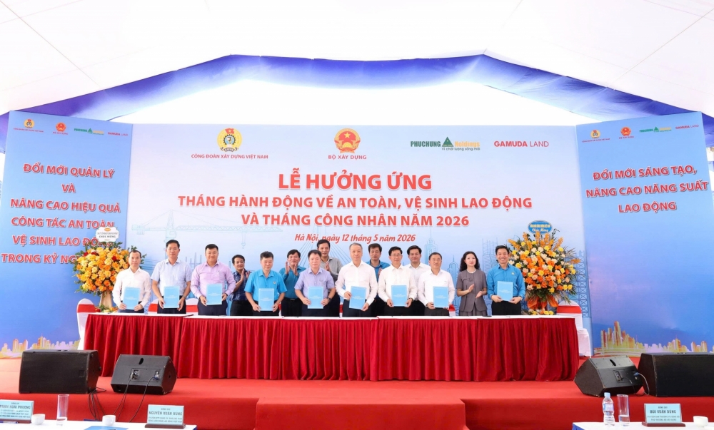 Vinaconex cùng ngành xây dựng hưởng ứng Tháng hành động về ATVSLĐ và Tháng Công nhân năm 2026 Vinaconex cùng ngành xây dựng hưởng ứng Tháng hành động về ATVSLĐ và Tháng Công nhân năm 2026