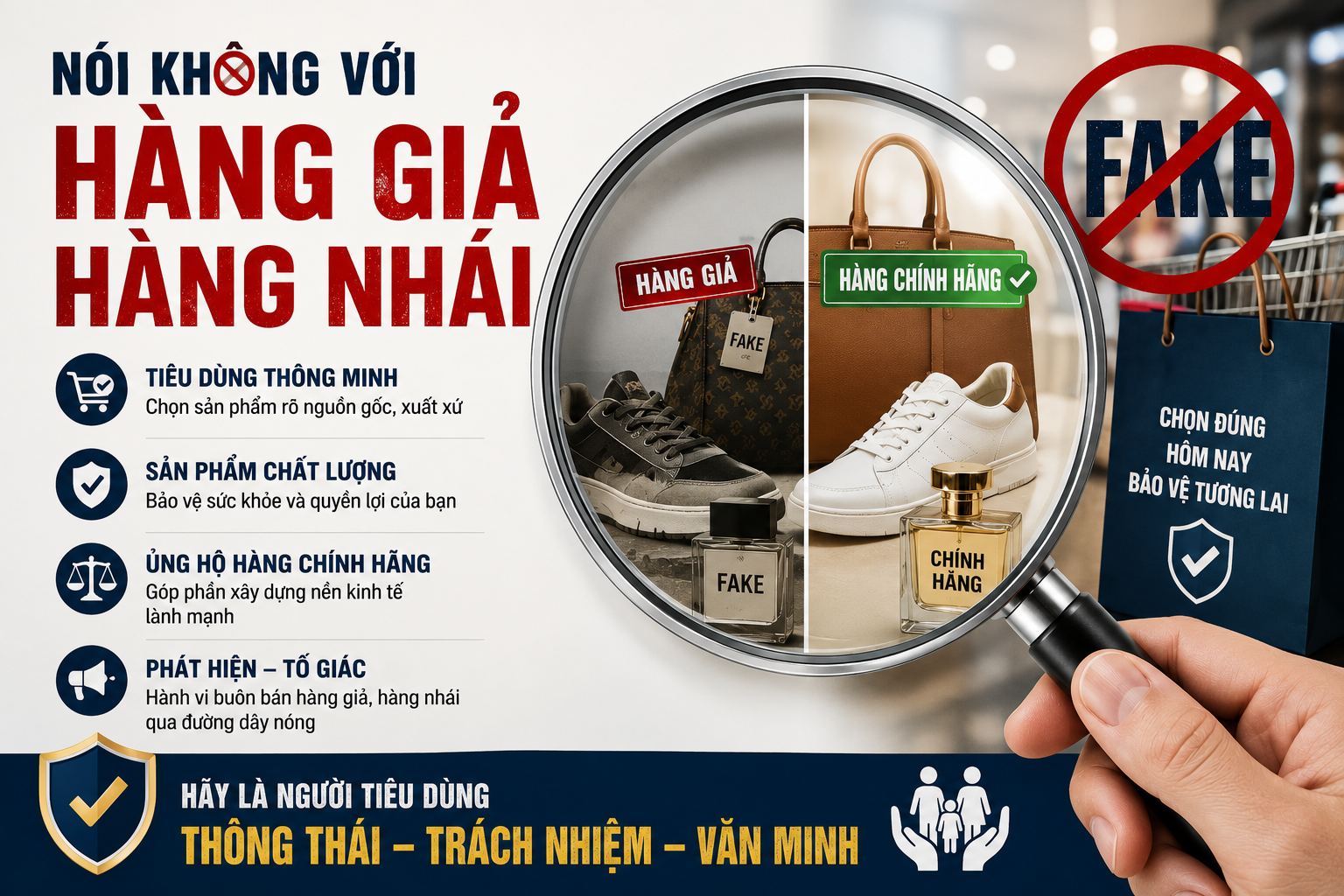 Chống hàng giả: Không thể thiếu “mắt xích” người tiêu dùng