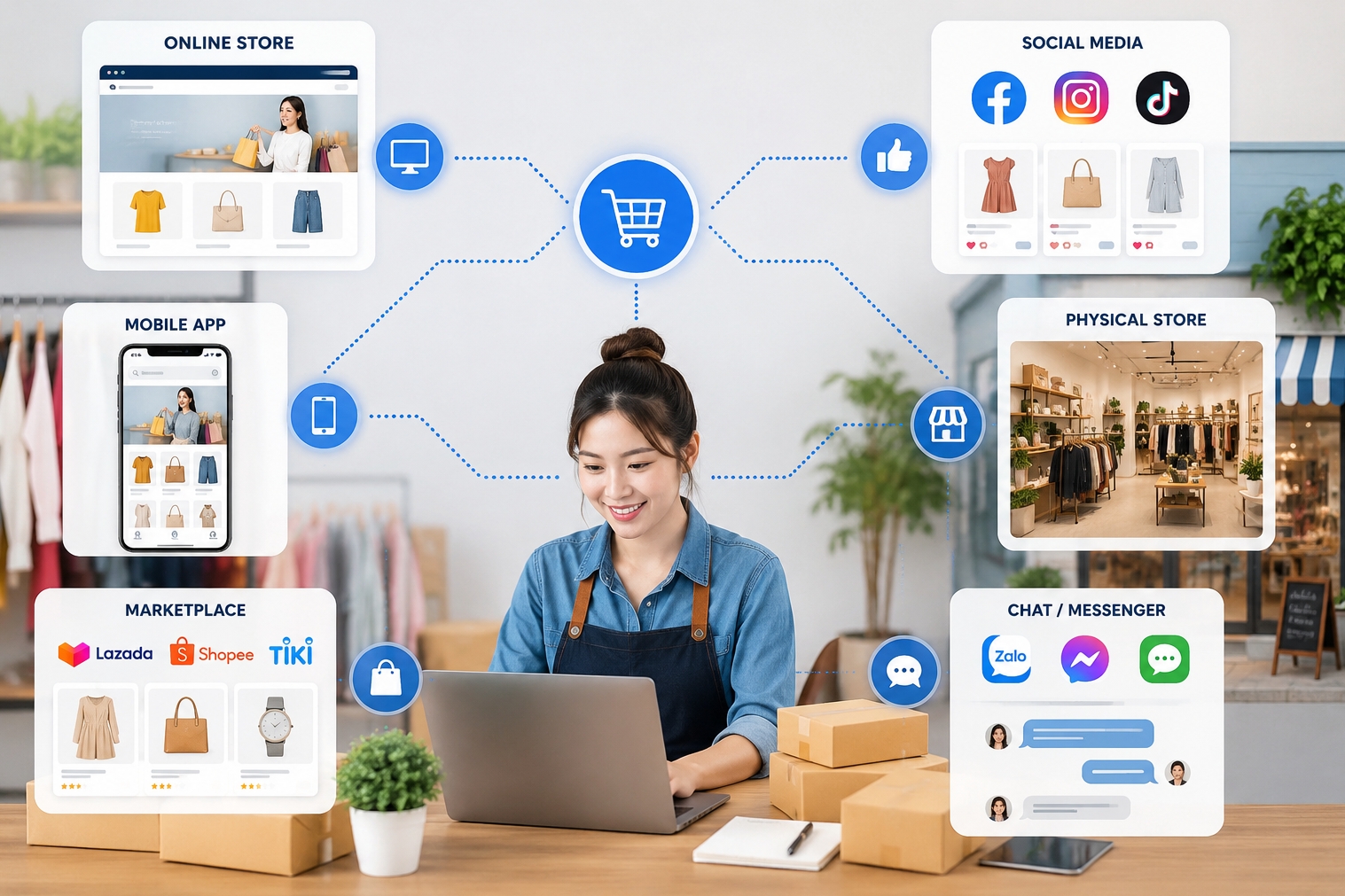 Đẩy mạnh “số hóa" hỗ trợ người nộp thuế kinh doanh đa kênh