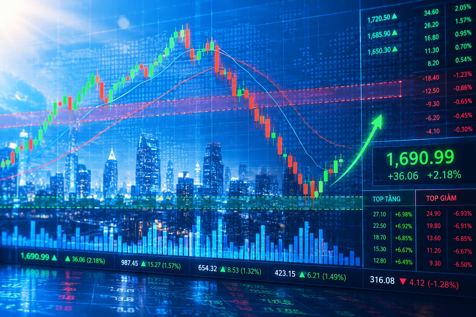VN-Index hướng tới vùng cân bằng mới