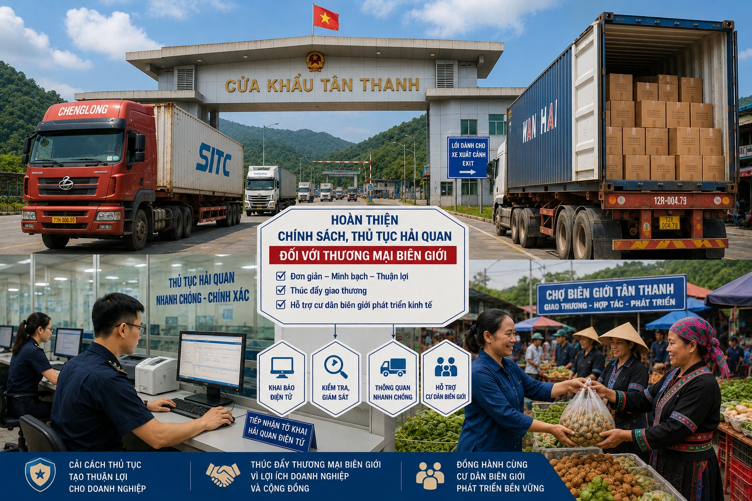 Hoàn thiện chính sách, thủ tục hải quan đối với thương mại biên giới