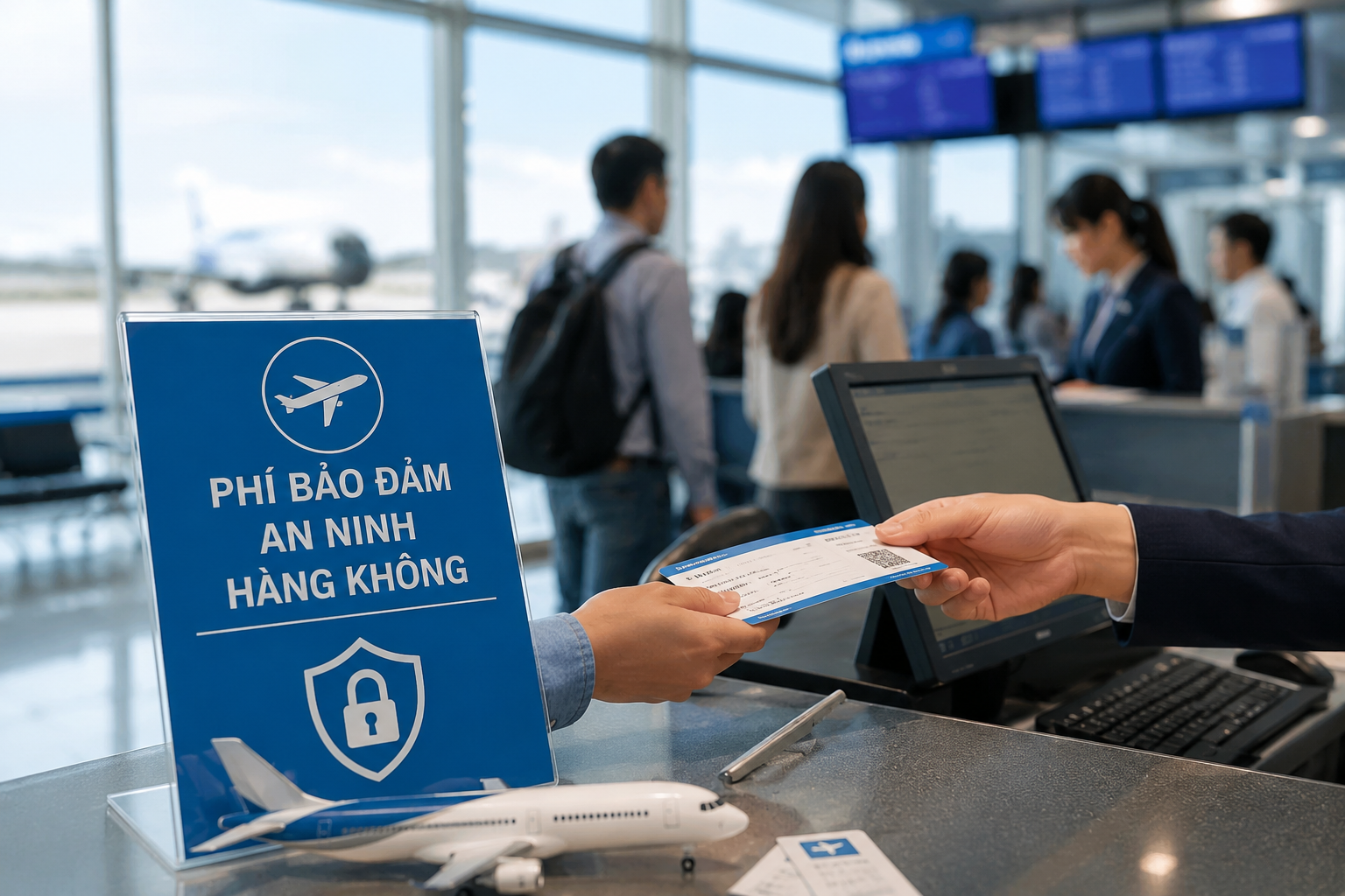Phí bảo đảm an ninh hàng không thu hộ không phải lập hóa đơn