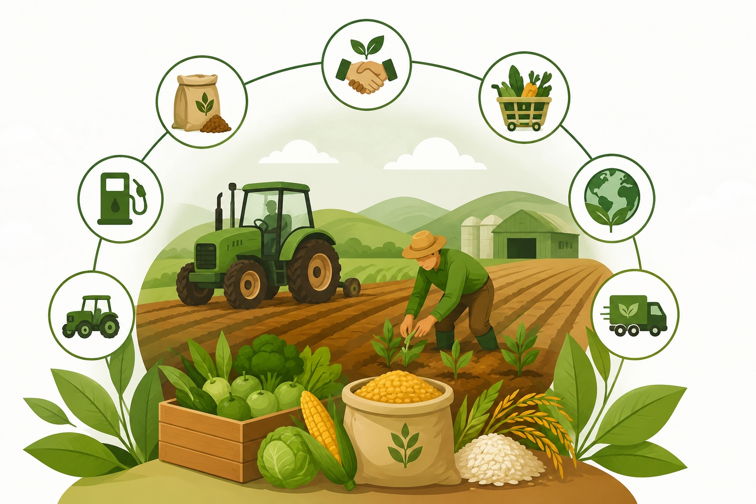 Bình ổn giá vật tư nông nghiệp, mở rộng đầu ra để người dân yên tâm sản xuất