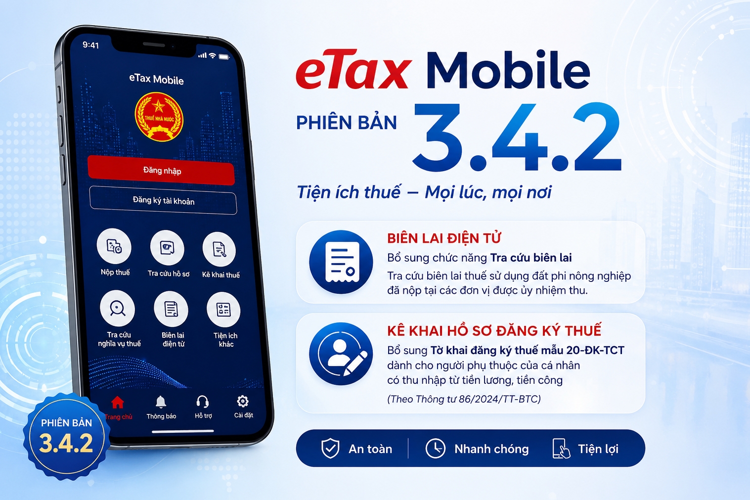 Ra mắt eTax Mobile phiên bản mới với nhiều nâng cấp quan trọng