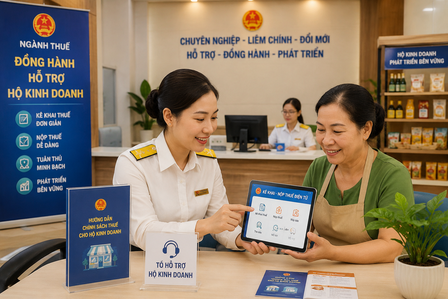 Quyết liệt hỗ trợ hộ, cá nhân kinh doanh khai báo doanh thu theo quy định về quản lý thuế