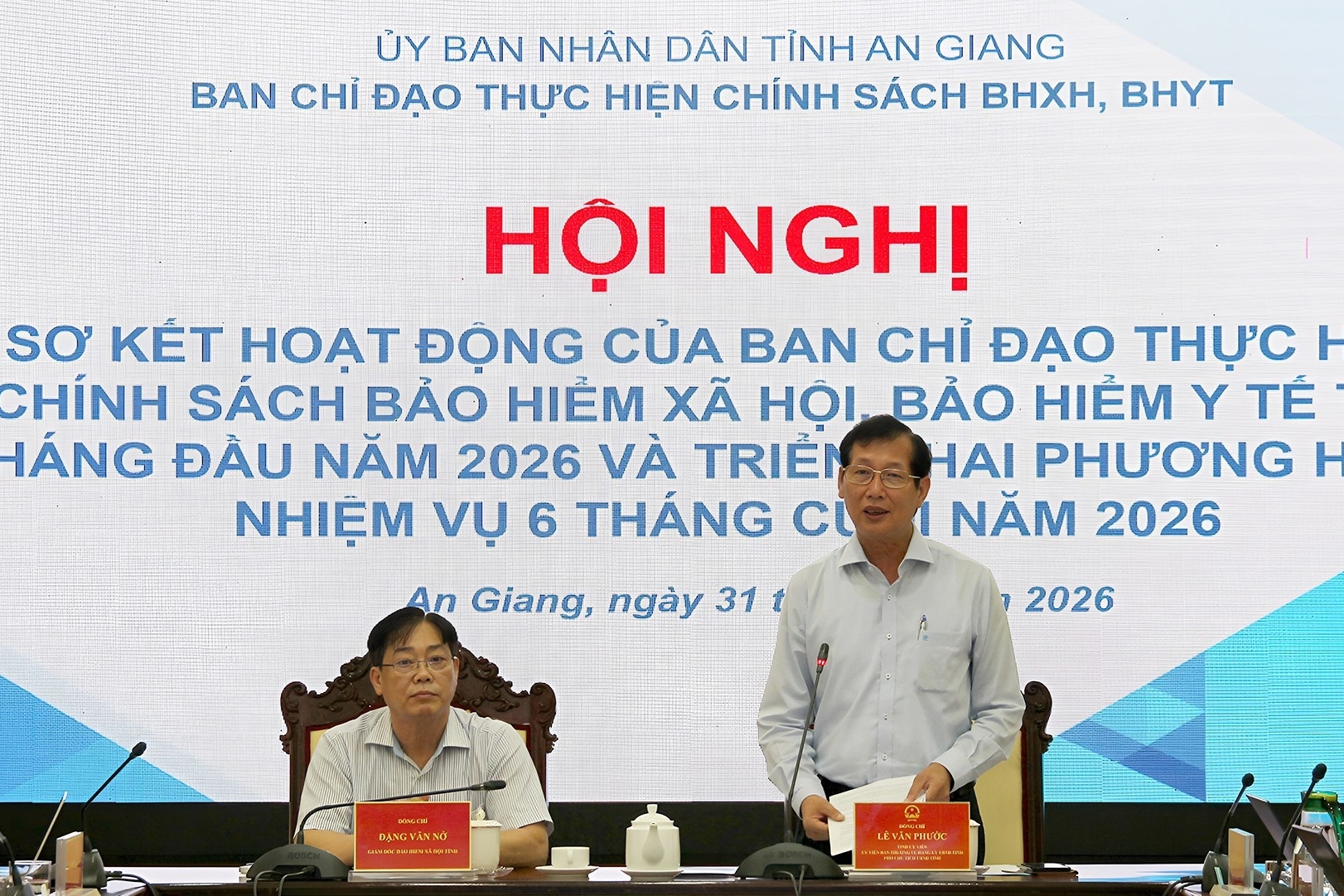 Chỉ đạo loạt nhiệm vụ mới trong phát triển bảo hiểm xã hội, bảo hiểm y tế ở An Giang