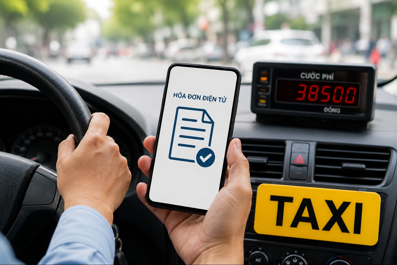 Taxi không được lập hóa đơn điện tử theo hình thức hóa đơn tổng