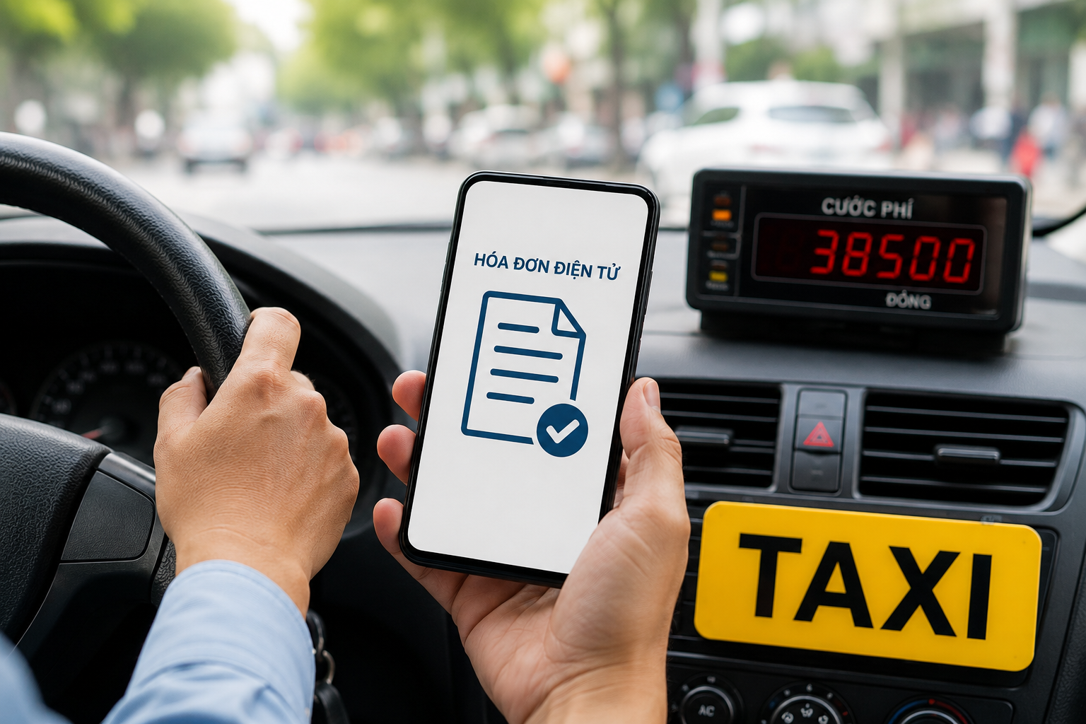Taxi không được lập hóa đơn điện tử theo hình thức hóa đơn tổng