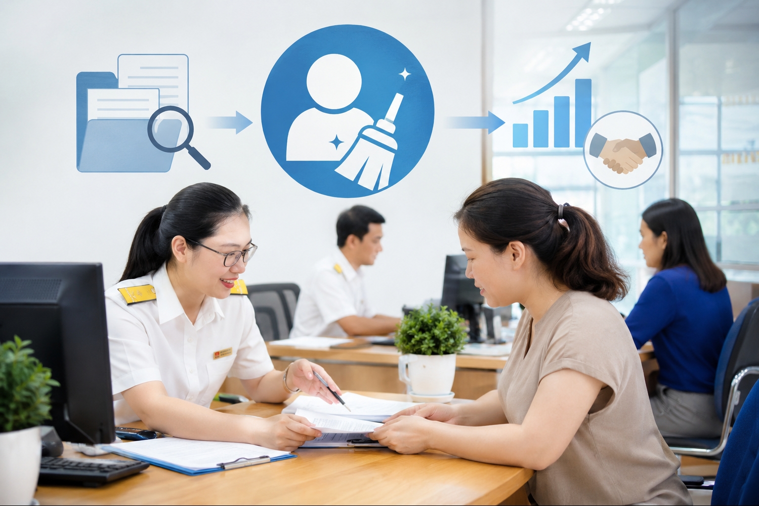 Thuế tỉnh Hà Tĩnh đẩy nhanh rà soát, làm sạch mã số thuế theo từng giai đoạn
