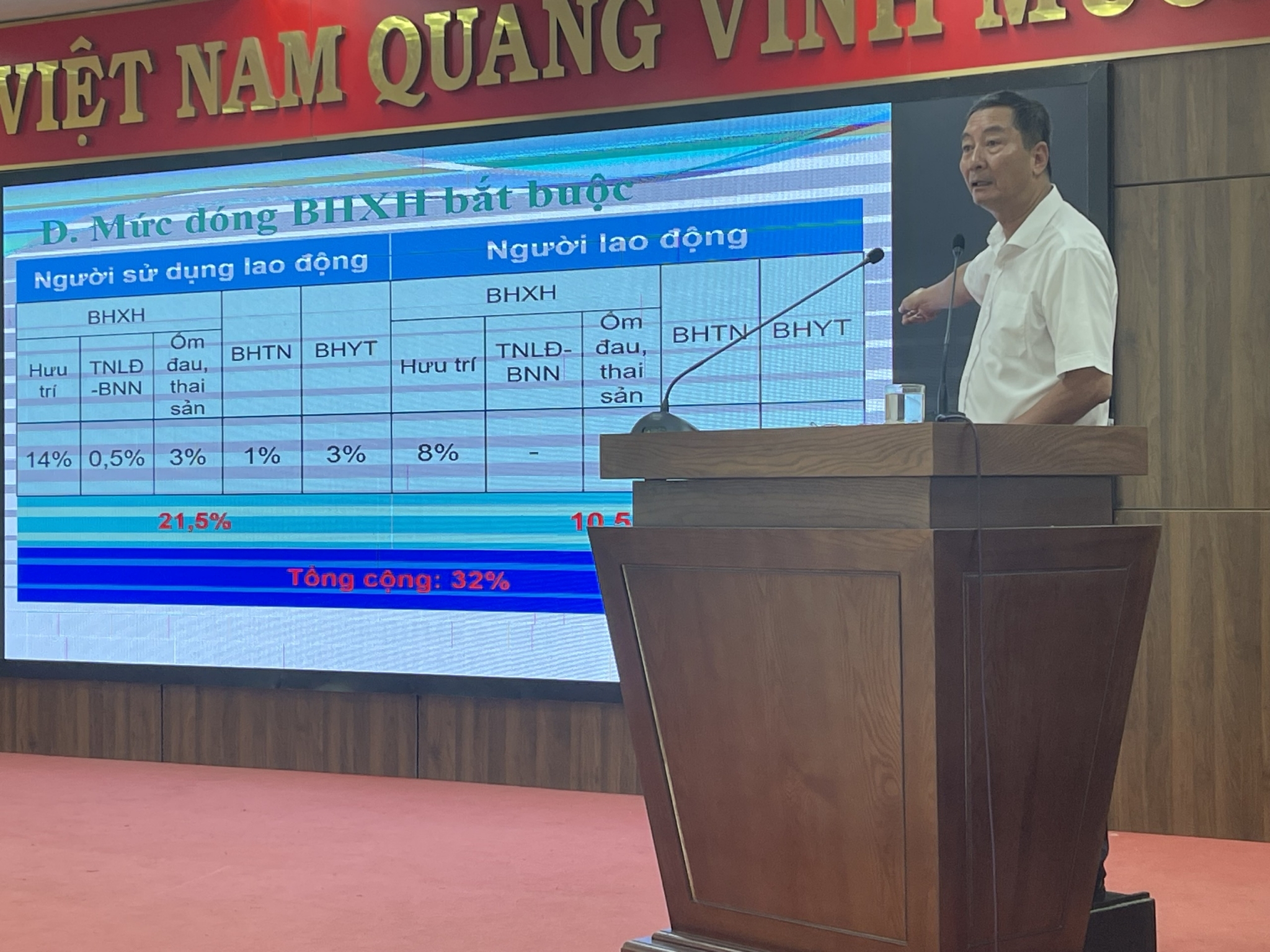 Hơn 100 nhân viên thu được đào tạo về kiến thức bảo hiểm xã hội, bảo hiểm y tế