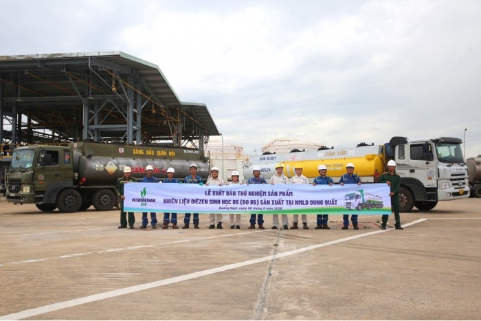 BSR xuất bán lô nhiên liệu Diesel sinh học B5 đầu tiên từ Nhà máy Lọc dầu Dung Quất