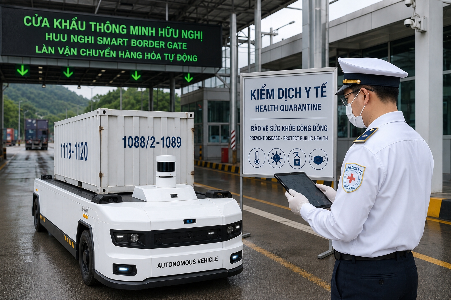 Lạng Sơn: Áp dụng quy trình kiểm dịch qua Cửa khẩu thông minh