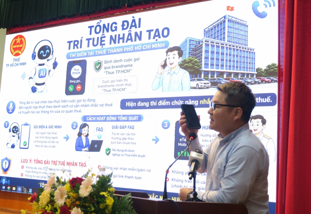 Thuế TP. Hồ Chí Minh chính thức ứng dụng Tổng đài AI hỗ trợ người dân, doanh nghiệp