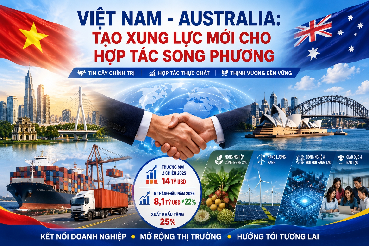 Xung lực mới cho hợp tác song phương Việt Nam - Australia