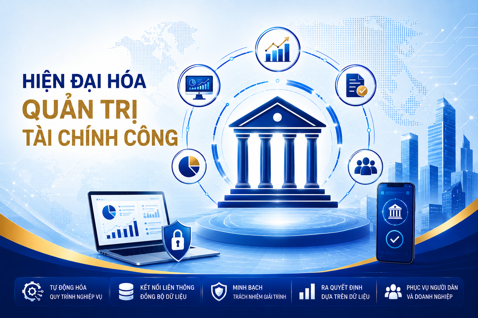 Kho bạc Nhà nước chuẩn hóa chi trả qua tài khoản: Bước đột phá trong quản trị tài chính số quản trị tài chính
