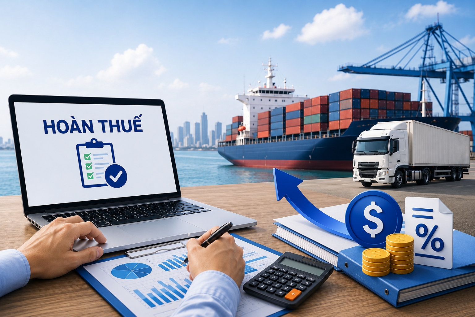 INFOGRAPHIC: 5 trường hợp được hoàn thuế trong hoạt động xuất nhập khẩu