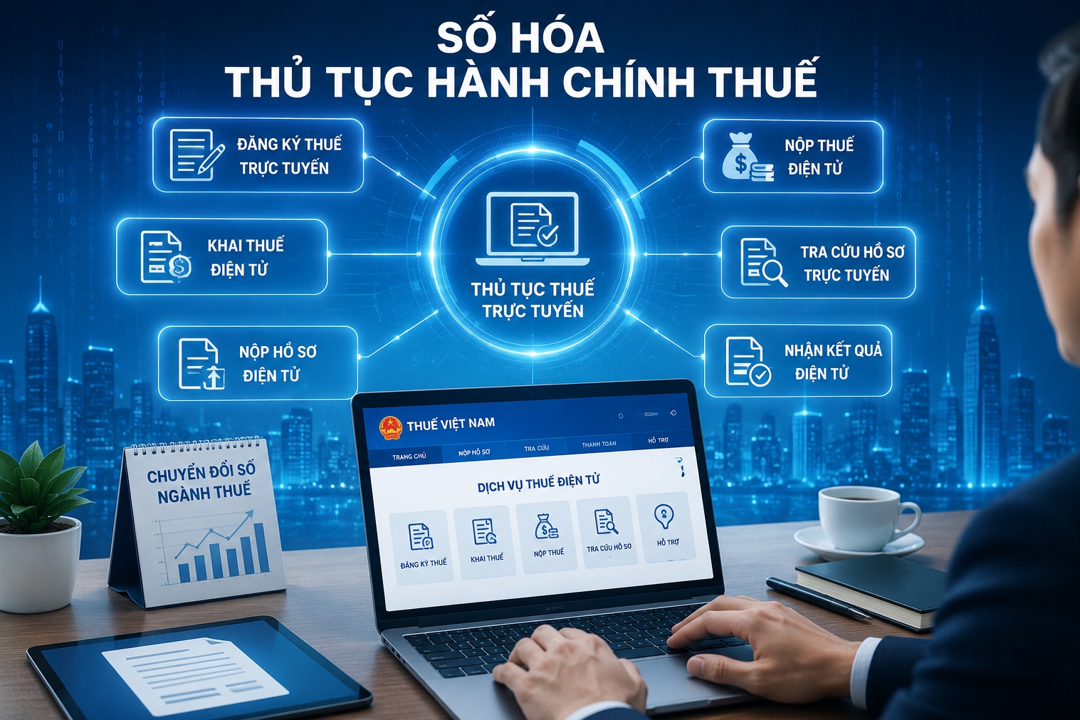 Tăng sử dụng dữ liệu số, giảm giấy tờ nhiều thủ tục hành chính thuế