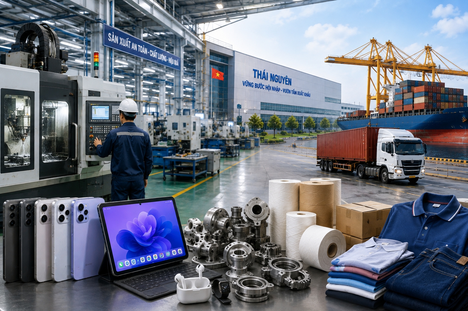 Xuất khẩu Thái Nguyên tăng tốc, doanh nghiệp trong nước bứt phá