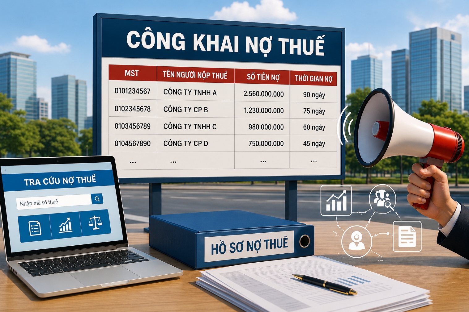 Thuế tỉnh Cao Bằng công khai 35 người nộp thuế nợ hơn 62 tỷ đồng