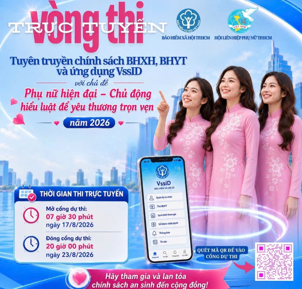 Chị em phụ nữ TP. Hồ Chí Minh hào hứng tranh tài tại hội thi về bảo hiểm xã hội