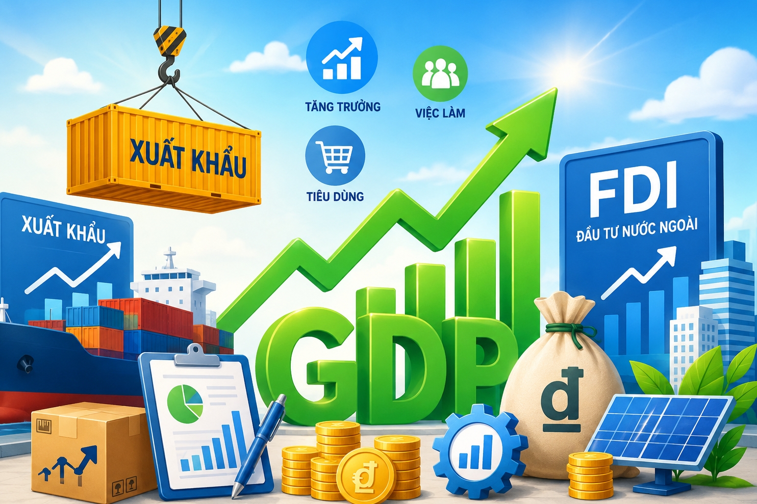 Kinh tế cuối năm: Giữ nhịp tăng trưởng và cân bằng vĩ mô