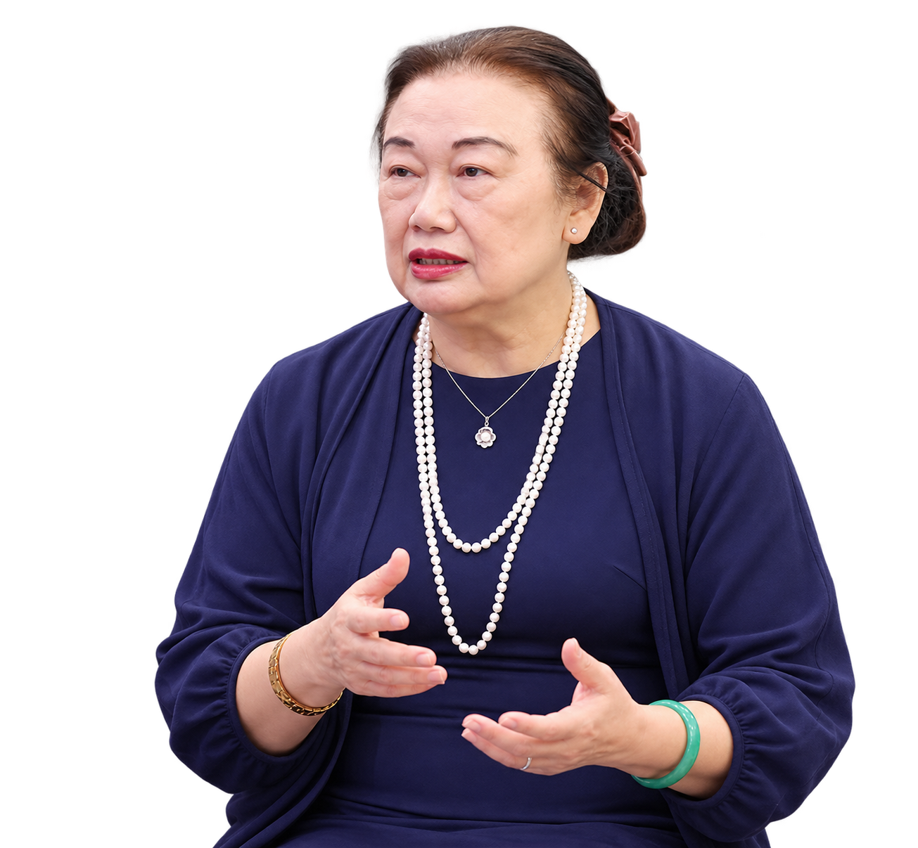 Bà Nguyễn Thị Cúc, Chủ tịch Hội Tư vấn Thuế Việt Nam. Ảnh: T. Phương.