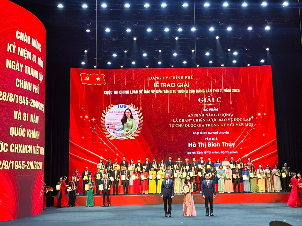 Trao Giải Cuộc thi chính luận về bảo vệ nền tảng tư tưởng của Đảng trong Đảng bộ Chính phủ lần thứ 2