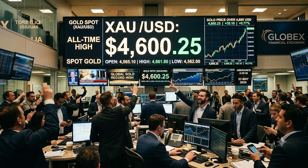 Giá vàng hôm nay: Vàng thế giới vượt mốc 4.600 USD/ounce Giá vàng hôm nay: Vàng thế giới vượt mốc 4.600 USD/ounce