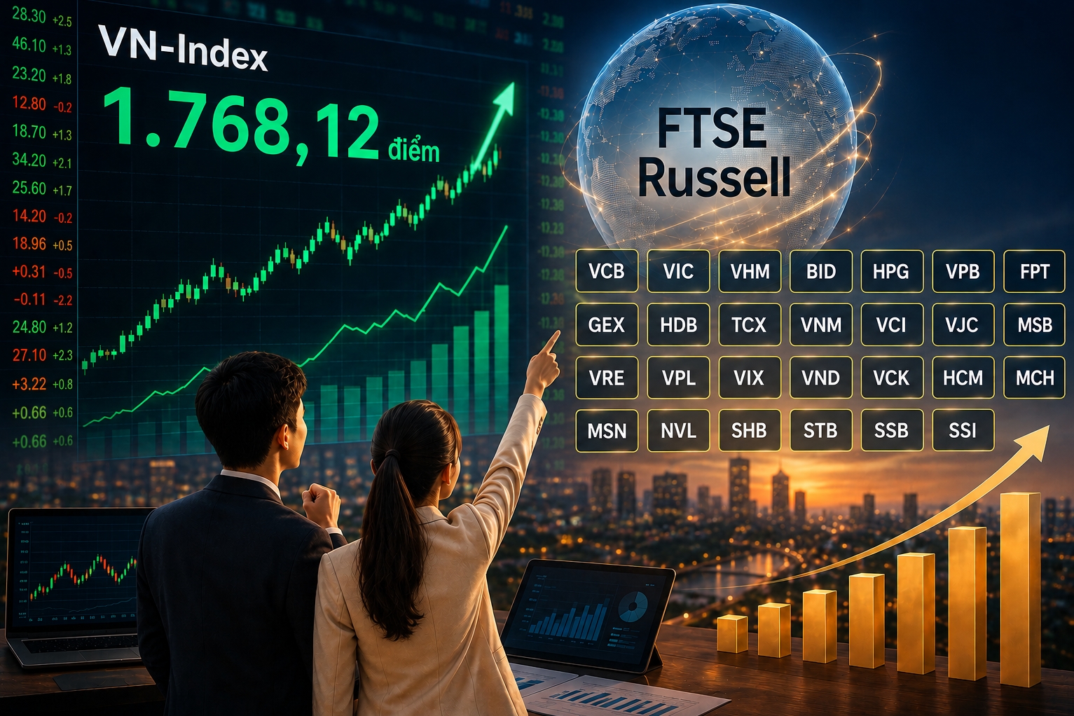 VN-Index phục hồi, dòng tiền đón kỳ vọng nâng hạng và thoái vốn