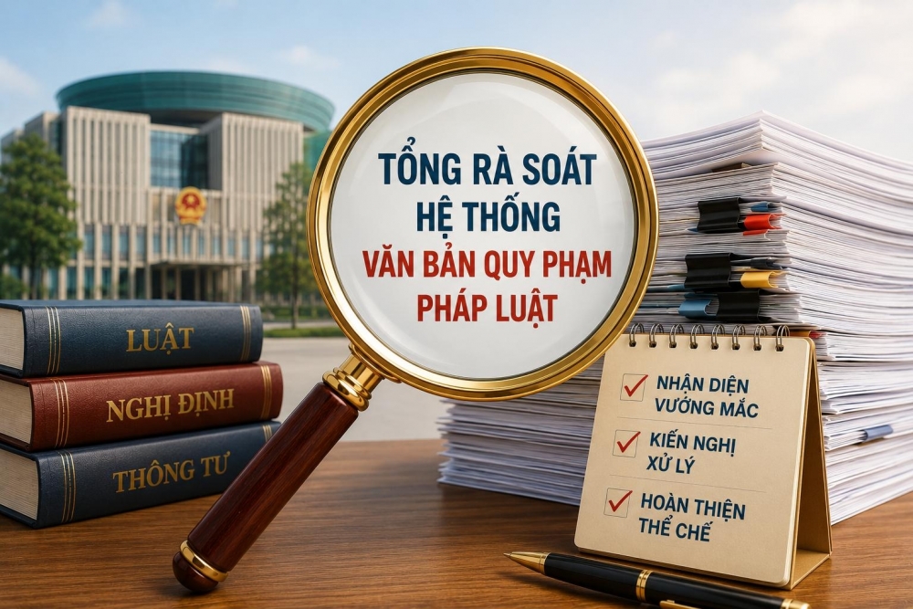 Đẩy nhanh tiến độ tổng rà soát hệ thống văn bản pháp luật Đẩy nhanh tiến độ tổng rà soát hệ thống văn bản pháp luật