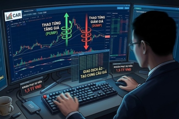 Bị phạt 1,5 tỷ đồng khi mượn tài khoản nhiều người để thao túng giá cổ phiếu
