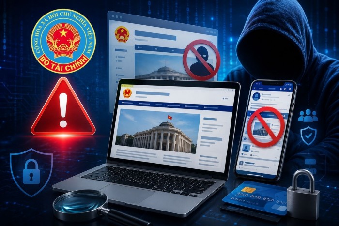 Cảnh báo thủ đoạn giả mạo website, Facebook Bộ Tài chính để lừa đảo chiếm đoạt tài sản