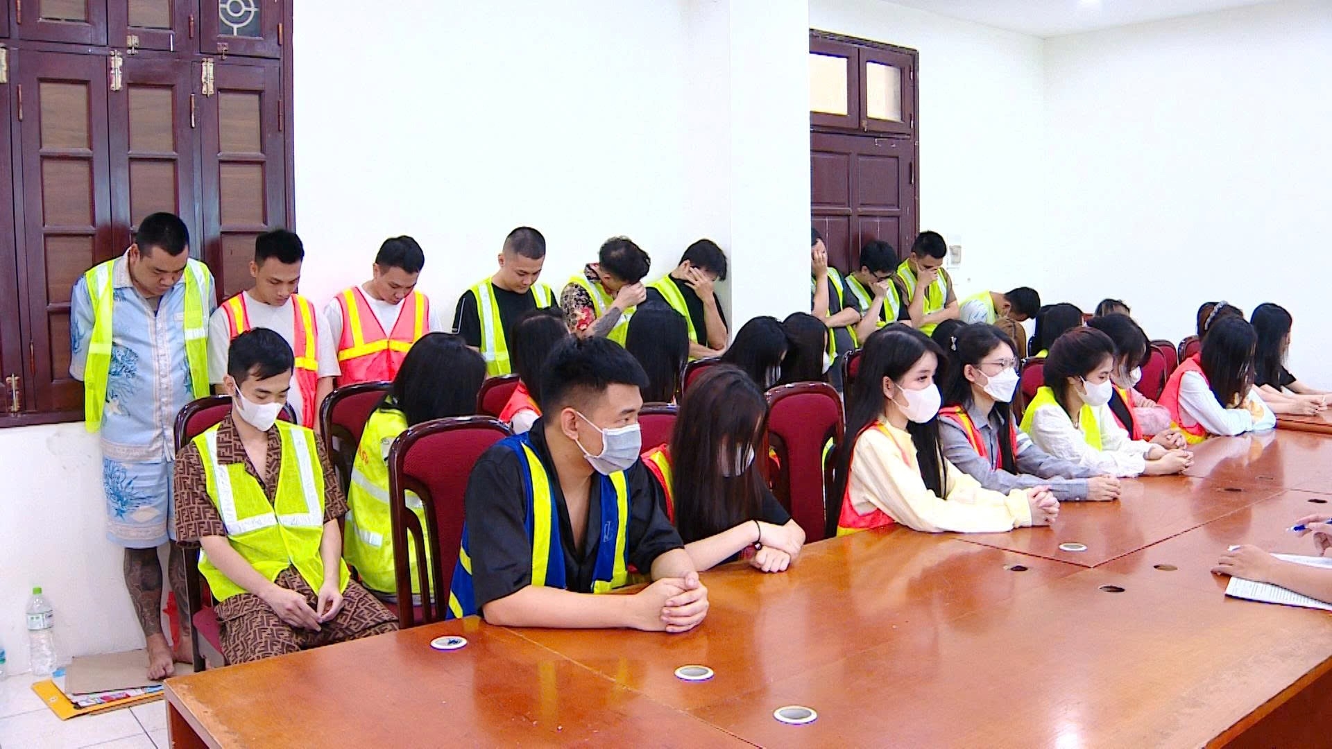 Các đối tượng trong đường dây tội phạm. Nguồn: Công an TP. Hà Nội
