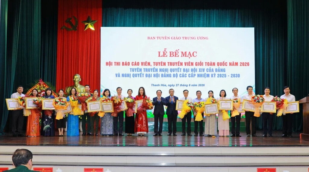 Đảng bộ Bộ Tài chính ghi dấu ấn tại Hội thi Báo cáo viên, tuyên truyền viên giỏi toàn quốc năm 2026 Đảng bộ Bộ Tài chính ghi dấu ấn tại Hội thi Báo cáo viên, tuyên truyền viên giỏi toàn quốc năm 2026