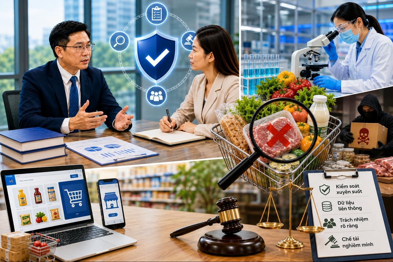 Dự thảo Luật An toàn thực phẩm: Lấp khoảng trống hậu kiểm, ngăn thực phẩm giả