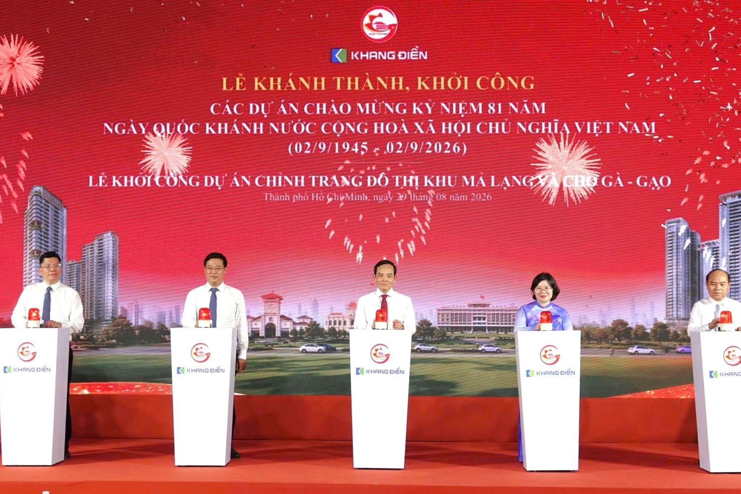 TP. Hồ Chí Minh khởi công loạt dự án hơn 181.000 tỷ đồng chào mừng Quốc khánh 2/9