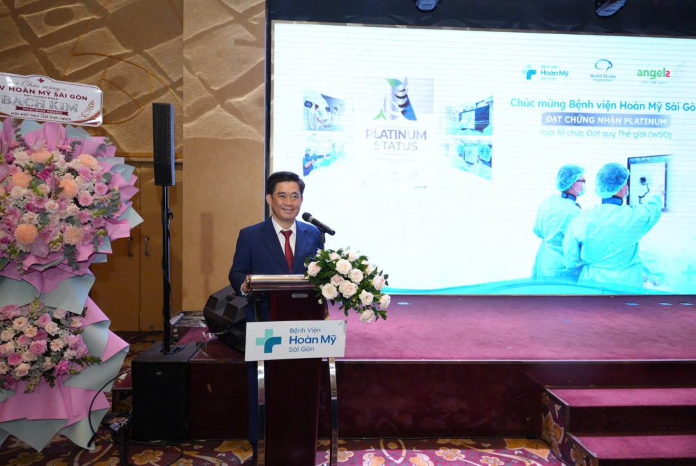 Bệnh viện Hoàn Mỹ Sài Gòn đạt Chứng nhận Bạch kim về điều trị đột quỵ