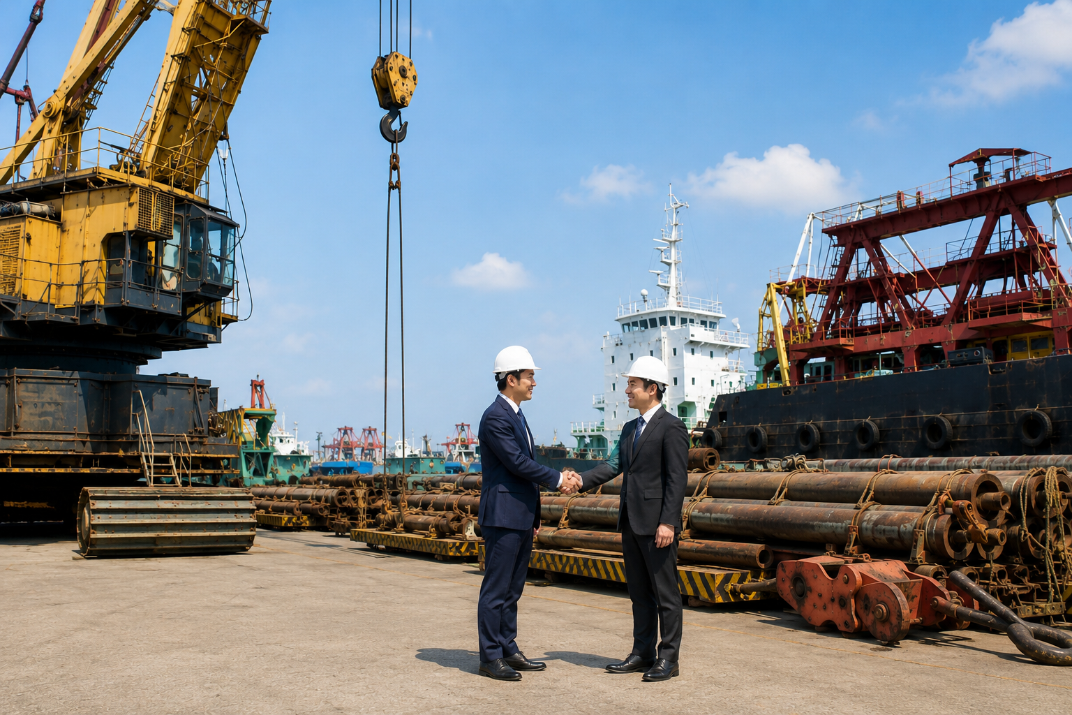Máy móc, thiết bị đã tạm nhập phục vụ dự án, khi được thương nhân nước ngoài chỉ định giao, nhận với doanh nghiệp Việt Nam. Ảnh minh họa có sự hỗ trợ của AI.