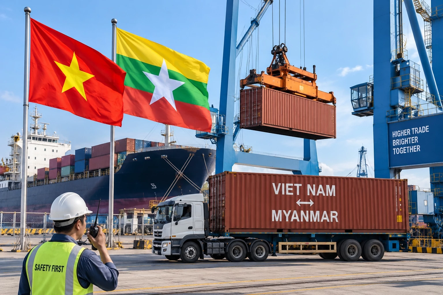 Việt Nam - Myanmar: Tạo động lực mới cho hợp tác thương mại song phương