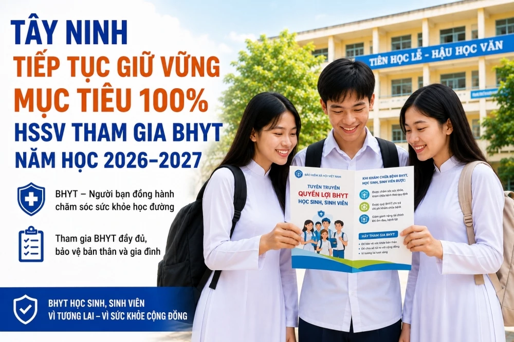 Bảo hiểm y tế - “điểm tựa” tin cậy cho sức khỏe học sinh, sinh viên ở Tây Ninh