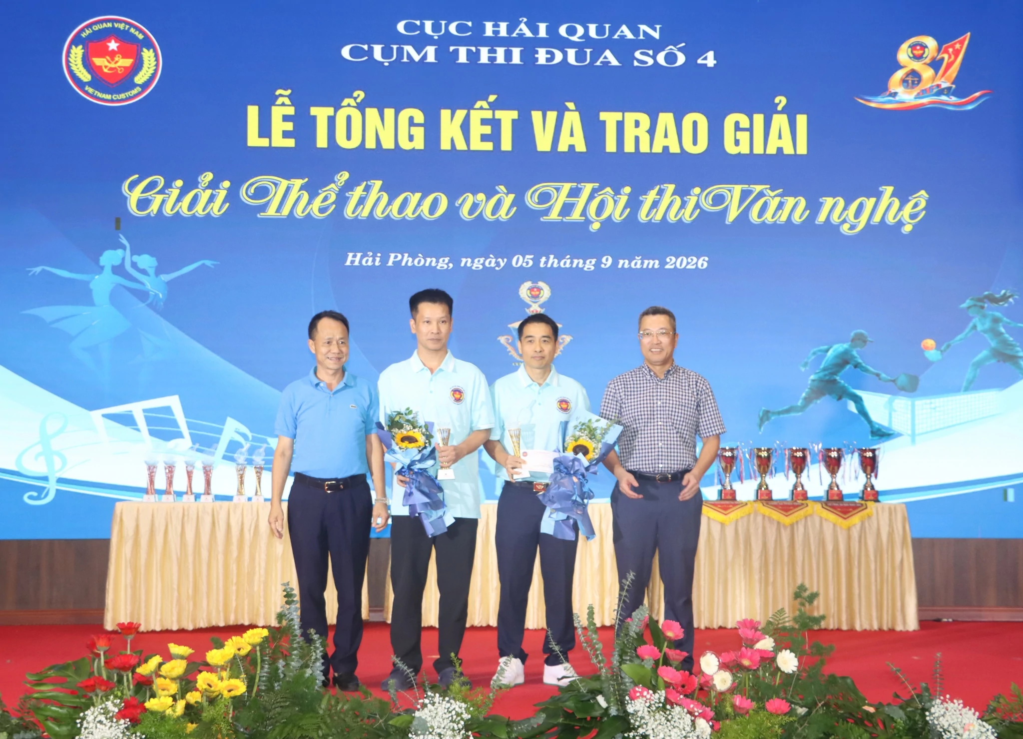 Sôi nổi giải thể thao và văn nghệ chào mừng Ngày truyền thống Hải quan Việt Nam
